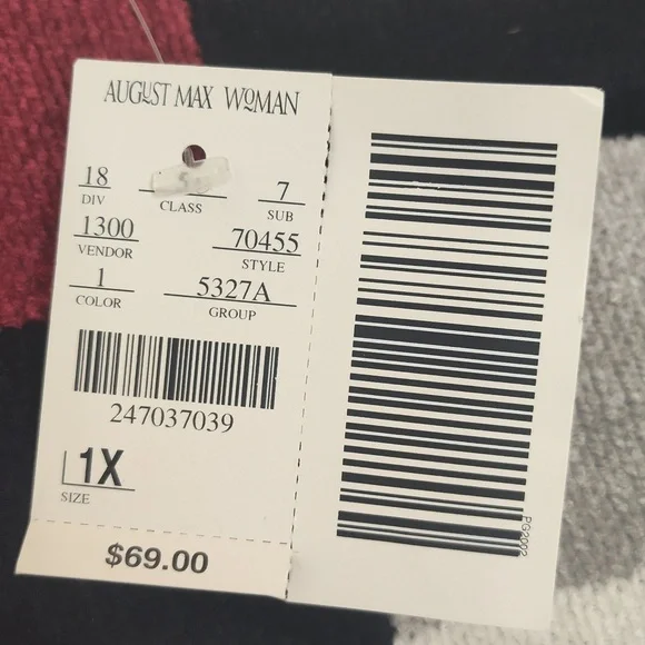 New August Max Woman Sweater Long Sleeve Multicolor Size 1X - Picture 9 of 9